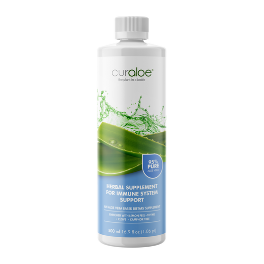 Curaloe Aloe Vera Saft zur Unterstützung des Immunsystems